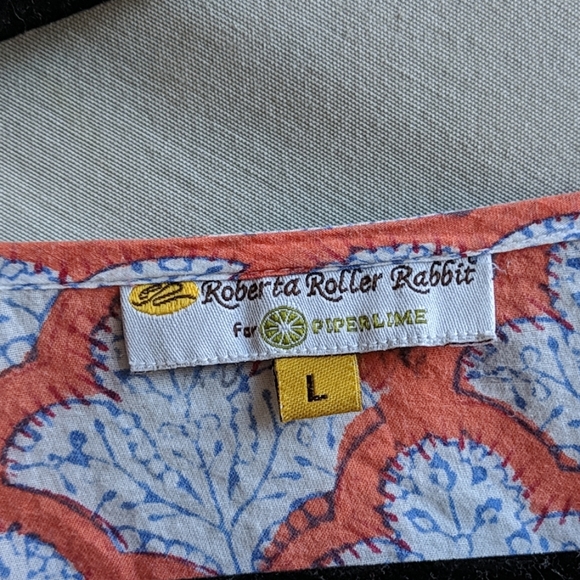 Roberta Roller Rabbit Blouse size L - Picture 3 of 3